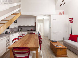 Arredamenti di design realizzati su misura per un open space sul Lago di Garda, Semprelegno Semprelegno Modern Living Room
