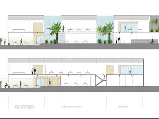 Oficinas Navent , Estudio CRUDO Estudio CRUDO Espaços comerciais Vidro