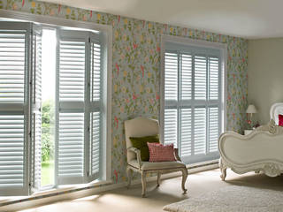 Guide & Glide Window Shutters homify 客廳 複合木地板 Transparent Shutters,Wooden Shutters,Door,Colonial,Plantation