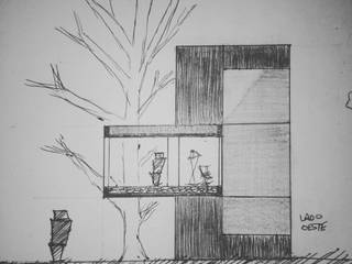 Croquis - Vivienda Unifamiliar sobre el bosque, Estudio BLOT Estudio BLOT