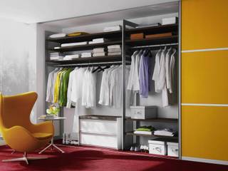 Шкафы купе, Raumplus Raumplus Minimalist bedroom Aluminium/Zinc Wardrobes & closets