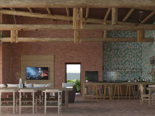 VeMa_Weekend-House, studiojordanovalota studiojordanovalota مطبخ خشب Wood effect