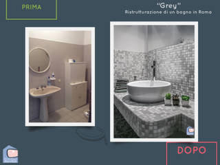 Grey, Cristina Canci Architetto Home Stager Cristina Canci Architetto Home Stager Modern bathroom