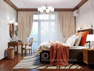 Спальня, Студия дизайна ROMANIUK DESIGN Студия дизайна ROMANIUK DESIGN Quartos clássicos