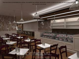 Projeto 3D_Cafetaria, Desigual - Arquitectura de Interiores, Lda Desigual - Arquitectura de Interiores, Lda
