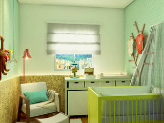 Quarto de bebê, Bruna Rodrigues Designer de Interiores Bruna Rodrigues Designer de Interiores Nursery/kid’s room