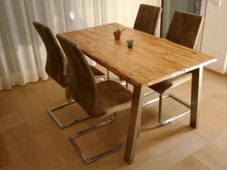 Esstisch Kontrast, woodesign Christoph Weißer woodesign Christoph Weißer Modern dining room Wood Wood effect
