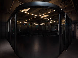 FULL-METAL bar, 디자인사무실 디자인사무실 industrial style corridor, hallway & stairs.