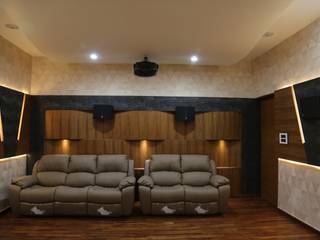 Home theatre seating homify Media room