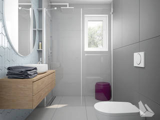 Mieszkanie 7 - Kraków, Dream Design Dream Design 現代浴室設計點子、靈感&圖片