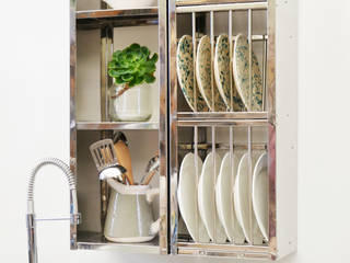 Small space storage, The Plate Rack The Plate Rack Industrial style kitchen