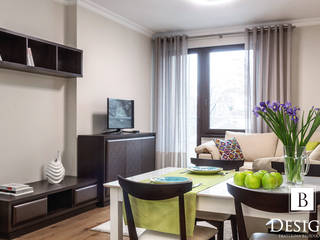 Дизайн-проект трехкомнатной квартиры в ЖК Парк Авеню, B-design B-design Living room
