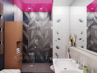 Ванная комната, Архитектурное Бюро "Капитель" Архитектурное Бюро 'Капитель' Bagno minimalista
