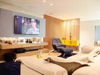 Projeto Design de Interior e Home Theater , Arquiteta Ana Paula Paiva Arquiteta Ana Paula Paiva غرفة الميديا