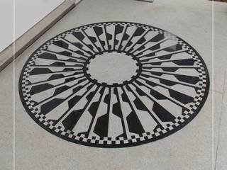 Mandalas - Corte por Waterjet CNC da Granitos.com, Granitos.com Granitos.com Paredes y pisos modernos Cuarzo