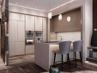 ​Квартира в ЖК "Победы, 5", 90 кв.м. , FullHouseDesign FullHouseDesign