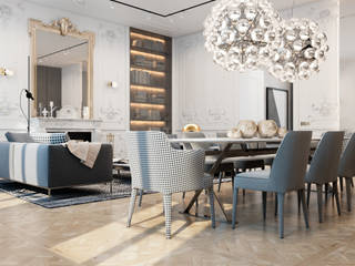Exquisite flat in Paris., Виталий Юров Виталий Юров Eclectic style living room