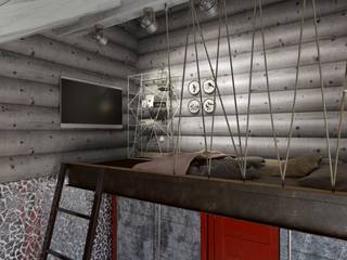 ИЗБА&LOFT, Дизайн студия Алёны Чекалиной Дизайн студия Алёны Чекалиной Industrial style bedroom