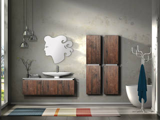 2D Antiche essenze, krayms A&D - Fa&Fra krayms A&D - Fa&Fra Casas de banho modernas Madeira maciça Multicolor
