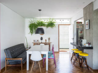 Reforma de apartamento - Ateliê Paralelo, Joana França Joana França Moderne Esszimmer