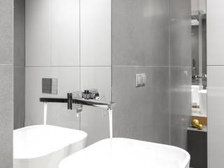 W szarościach, Finchstudio Finchstudio Modern Bathroom