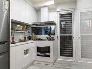 廚房 垼程建築師事務所/浮見月設計工程有限公司 Rustic style kitchen