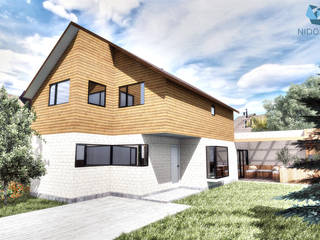 Remodelación y Ampliación de Casa MR2 en Valdivia por NidoSur Arquitectos, NidoSur Arquitectos - Valdivia NidoSur Arquitectos - Valdivia Samostatne stojaci dom