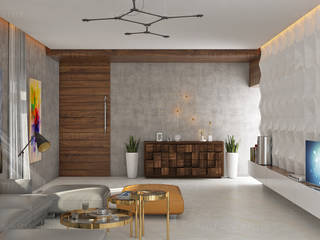 A Modern Living Room, KARU AN ARTIST KARU AN ARTIST Вітальня