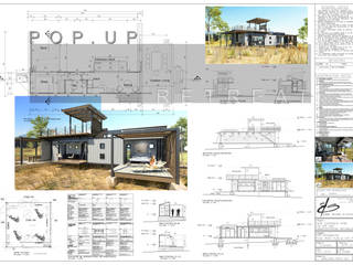 Pop Up retreat - Shipping Container living, Edge Design Studio Architects Edge Design Studio Architects Houses