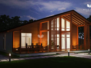 "Росы" - дома с русской душой...., Mild Haus Mild Haus Scandinavian style houses Wood Wood effect