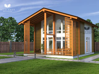 "Росы" - дома с русской душой...., Mild Haus Mild Haus Scandinavian style houses Solid Wood Multicolored