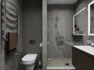 Дизайн санузла в квартире, AlexLadanova interior design AlexLadanova interior design Minimalist style bathroom