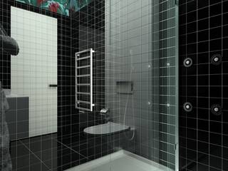 Black & White, Polka architecture studio Polka architecture studio Salle de bain originale