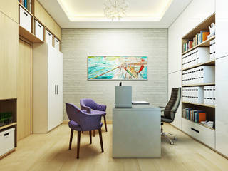 Офис ресторана., Orlova-design Orlova-design Рабочий кабинет в стиле минимализм