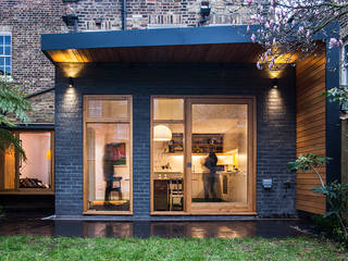 Canopy House - Stoke Newington, London, A2studio A2studio Modern houses Bricks Black