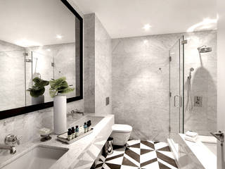 Penthouses and Guestrooms, Joe Ginsberg Design Joe Ginsberg Design Salle de bain moderne