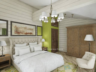 Интерьер спальни, Архитектурное Бюро "Капитель" Архитектурное Бюро 'Капитель' Country style bedroom