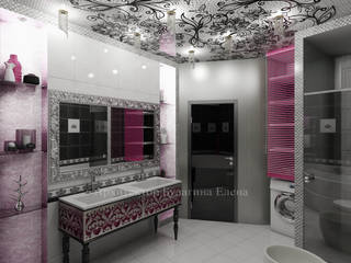 Ванная ар-деко, Архитектурное Бюро "Капитель" Архитектурное Бюро 'Капитель' Ванная комната в эклектичном стиле