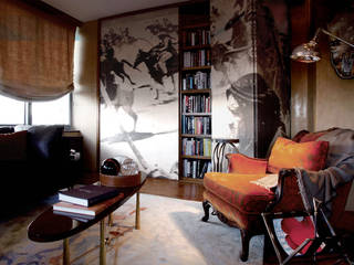 Upper East Side Apartment, Joe Ginsberg Design Joe Ginsberg Design اتاق نشیمن Amber/Gold