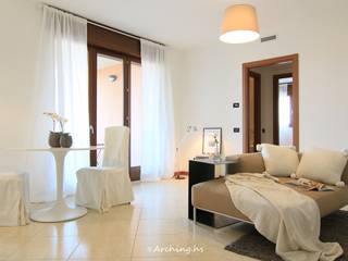 Home staging - Appartamento tipo, Arching - Architettura d'interni & home staging Arching - Architettura d'interni & home staging Modern Living Room Beige
