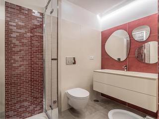 Ristrutturazione appartamento Roma, Bufalotta, Facile Ristrutturare Facile Ristrutturare Phòng tắm phong cách hiện đại