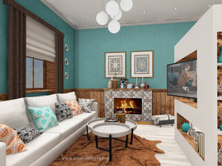 Дом в Подмосковье, Irina Vasilyeva Irina Vasilyeva Living room