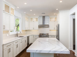 New Residential Construction in POrt Washington, NY 11050, HOMEREDI HOMEREDI Cozinhas modernas Quartzo Branco