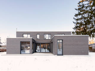 wohnhaus b, sebastian kolm architekturfotografie sebastian kolm architekturfotografie Rumah Modern Kayu Wood effect