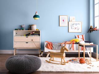 Quellblau - Naturell homify Modern Kid's Room blau,hellblau,wandfarbe,streichen