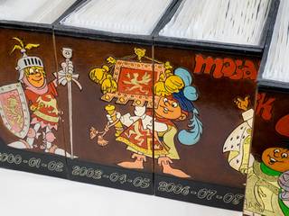 Sammlerboxen, Merlin-Style Merlin-Style 影音室儲藏櫃 皮革 Multicolored