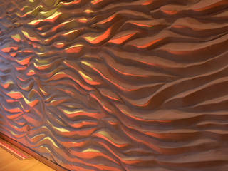 Wandgestaltung/ Oberflächengestaltung, FARBCOMPANY FARBCOMPANY Spa de estilo ecléctico Amarillo