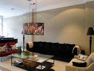 Sanierung einer Gründerzeitvilla für eine 6-köpfige Familie, AID-Studio AID-Studio Eclectic style living room