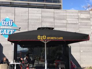 Özü sports cafe şemsiyesi, Akaydın şemsiye Akaydın şemsiye Commercial spaces Aluminium/Zinc Black