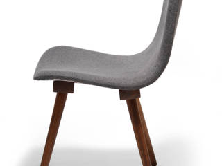 Chair A-6150 17/01, White Mood S.C. White Mood S.C. Comedores de estilo minimalista Textil Ámbar/Dorado